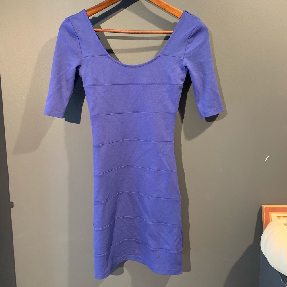 H&M mini blue cocktail dress